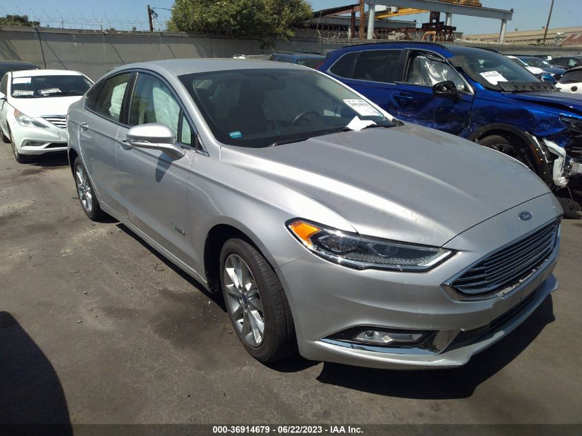 2017 FORD FUSION ENERGI TITANIUM/PLATINUM - 3FA6P0SUXHR329344