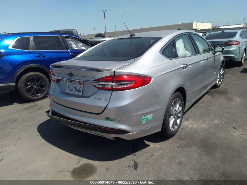 2017 FORD FUSION ENERGI TITANIUM/PLATINUM - 3FA6P0SUXHR329344