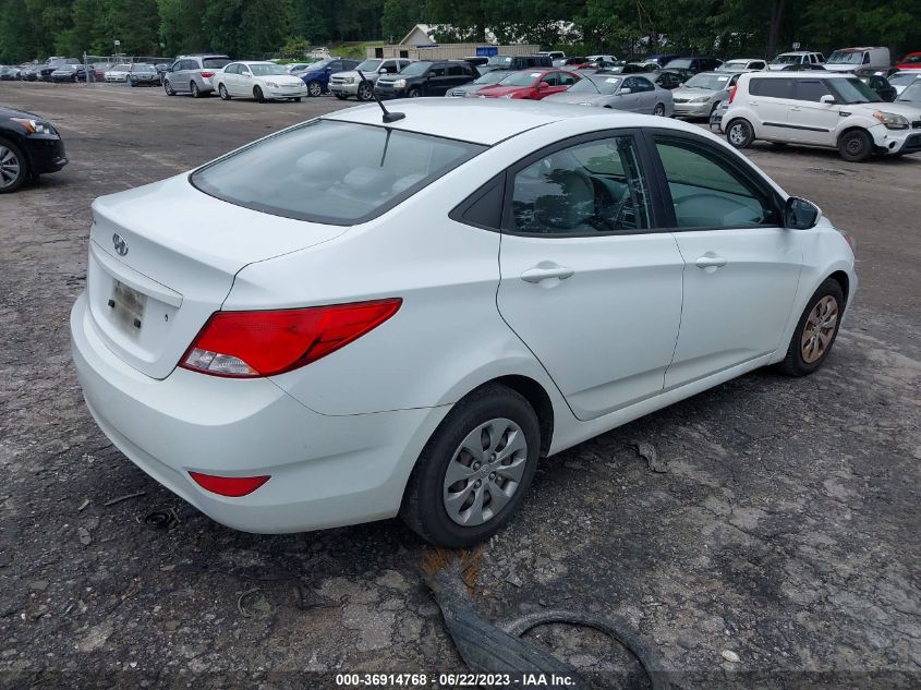 2016 HYUNDAI ACCENT SE - KMHCT4AEXGU035438