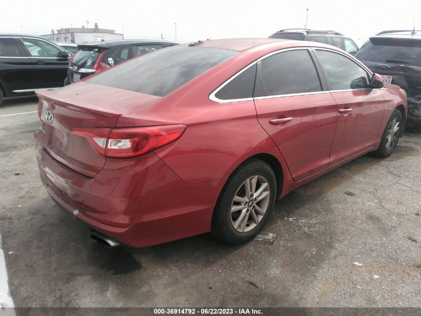 2017 HYUNDAI SONATA 2.4L - 5NPE24AF3HH491513