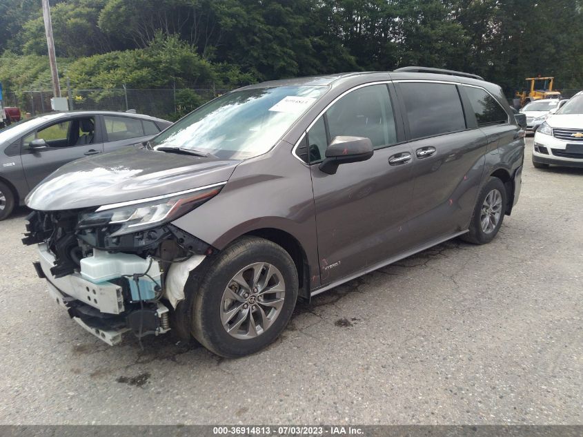 5TDYSKFC0MS036672 2021 TOYOTA SIENNA, photo no. 2