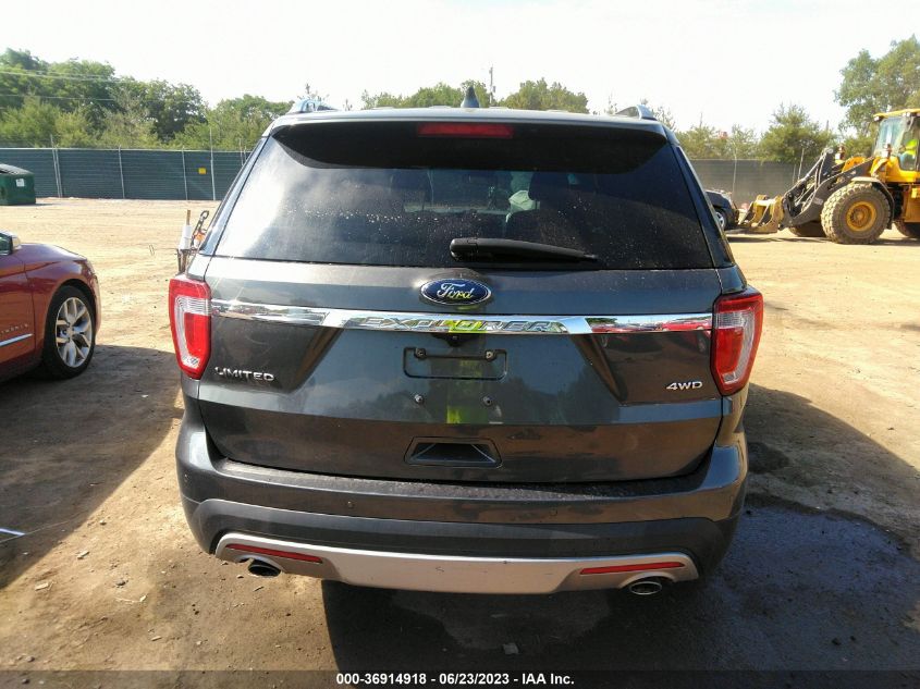 2017 FORD EXPLORER LIMITED - 1FM5K8F82HGB13281