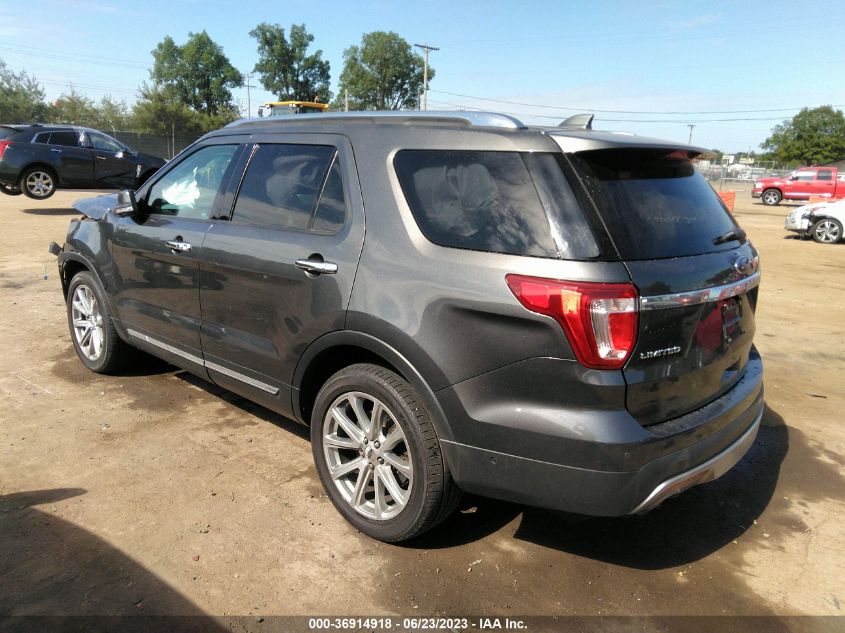 2017 FORD EXPLORER LIMITED - 1FM5K8F82HGB13281