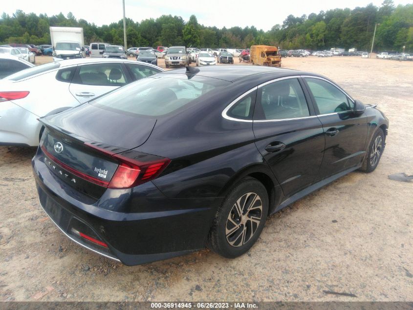 KMHL24JJ3MA017537 Hyundai Sonata Hybrid HYBRID/BLUE 4