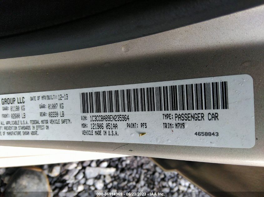 2014 CHRYSLER 200 LX - 1C3CCBAB9EN235964