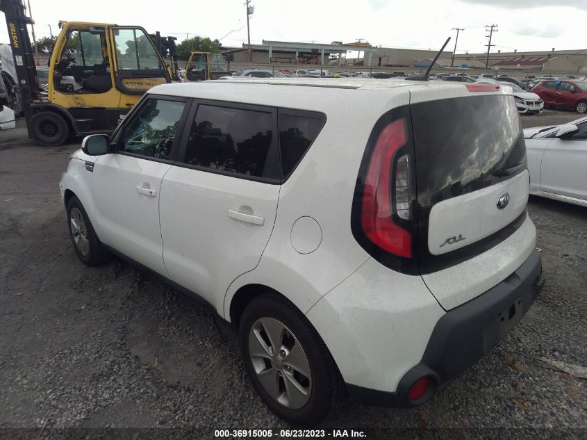 2016 KIA SOUL BASE - KNDJN2A27G7342421