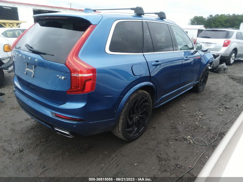 2016 VOLVO XC90 T6 R-DESIGN - YV4A22PM0G1059909