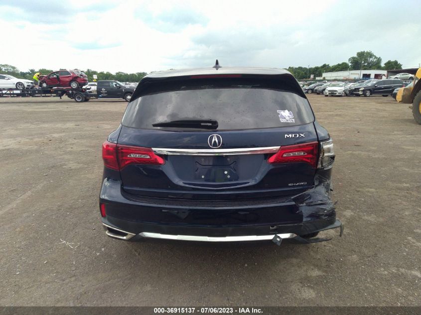 2017 ACURA MDX W/TECHNOLOGY PKG - 5FRYD4H56HB033191