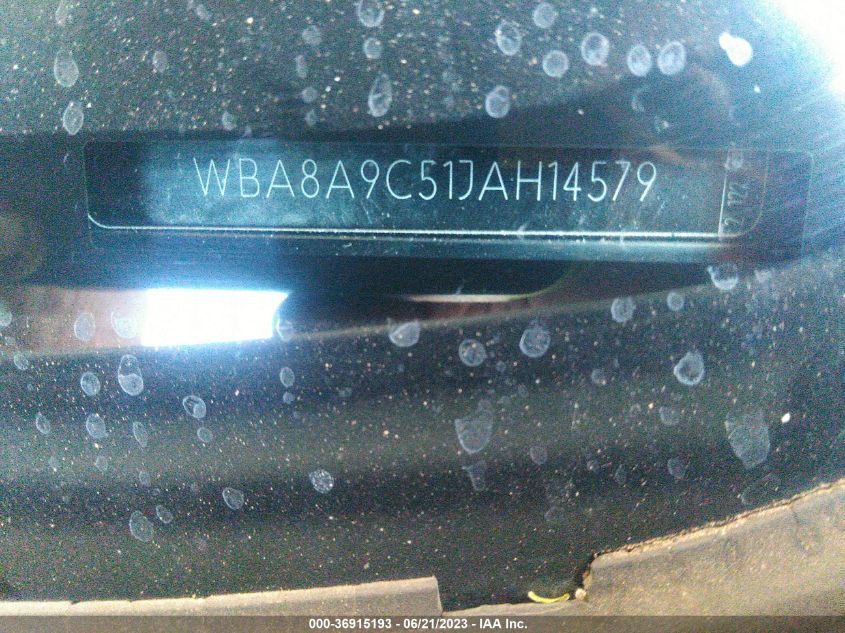 2018 BMW 3 SERIES 320I - WBA8A9C51JAH14579