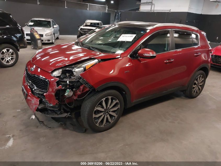 2017 KIA SPORTAGE EX - KNDPNCAC5H7297165