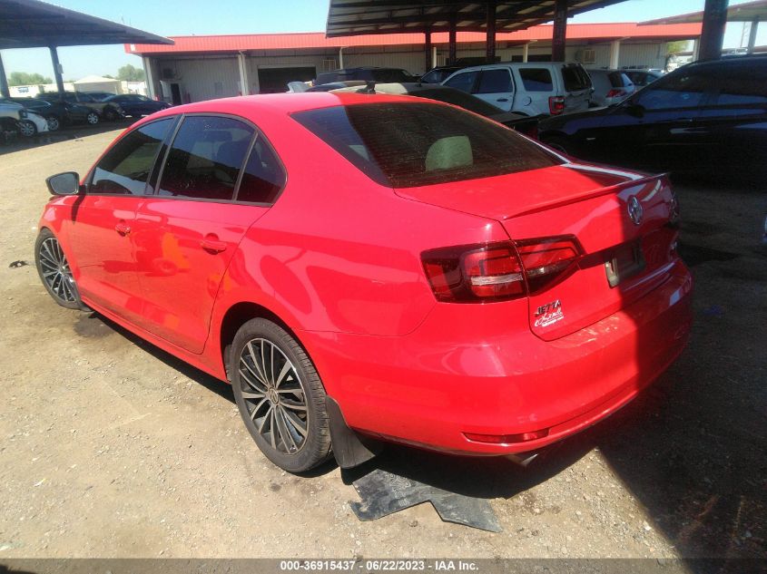 2016 VOLKSWAGEN JETTA SEDAN 1.8T SPORT - 3VWD17AJ9GM387117