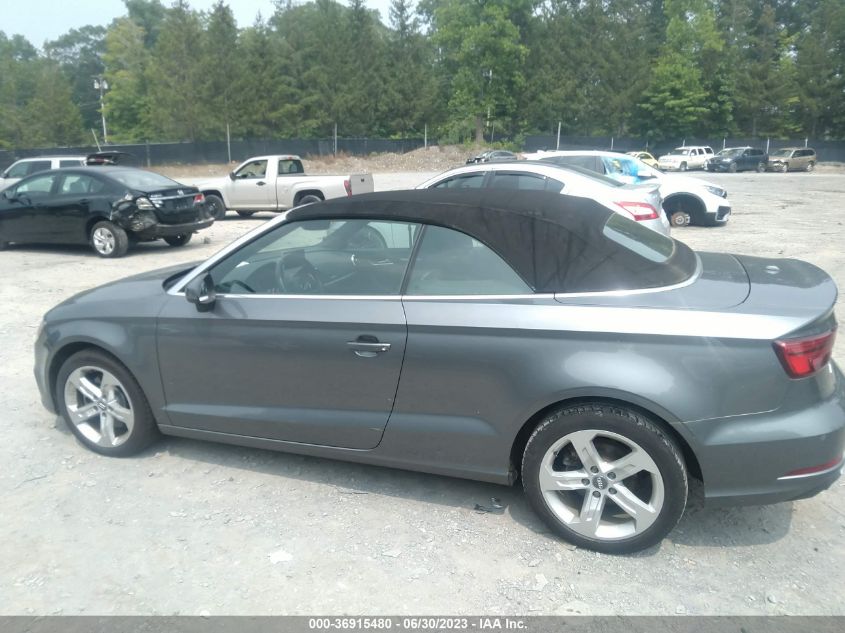 2017 AUDI A3 CABRIOLET PREMIUM WAU78LFF7H1030247