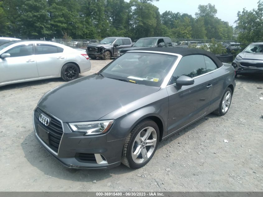 2017 AUDI A3 CABRIOLET PREMIUM WAU78LFF7H1030247