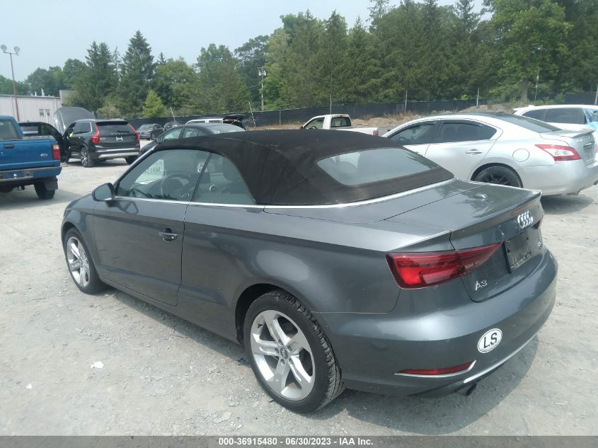 2017 AUDI A3 CABRIOLET PREMIUM WAU78LFF7H1030247