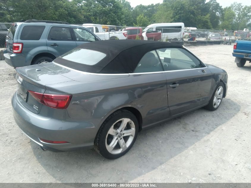 2017 AUDI A3 CABRIOLET PREMIUM WAU78LFF7H1030247