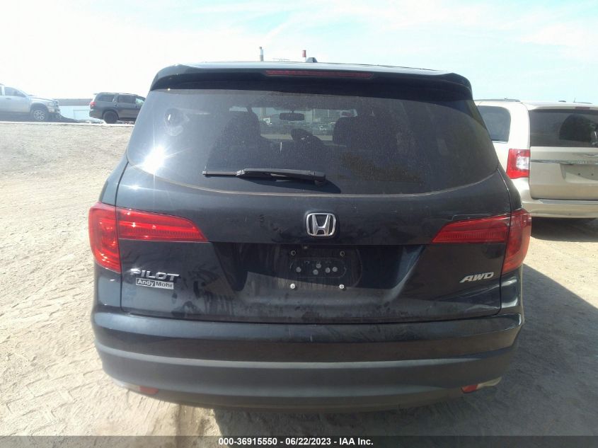 2016 HONDA PILOT EXL - 5FNYF6H8XGB010660
