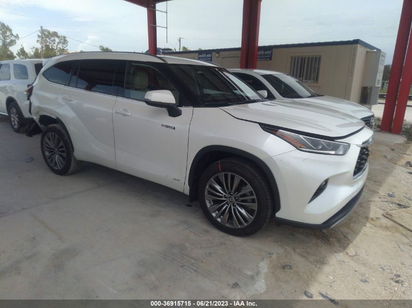 2021 TOYOTA HIGHLANDER HYBRID PLATINUM - 5TDEBRCH8MS052825