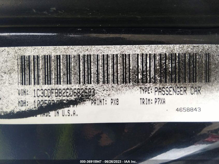 2014 DODGE DART SXT - 1C3CDFBB2ED682693