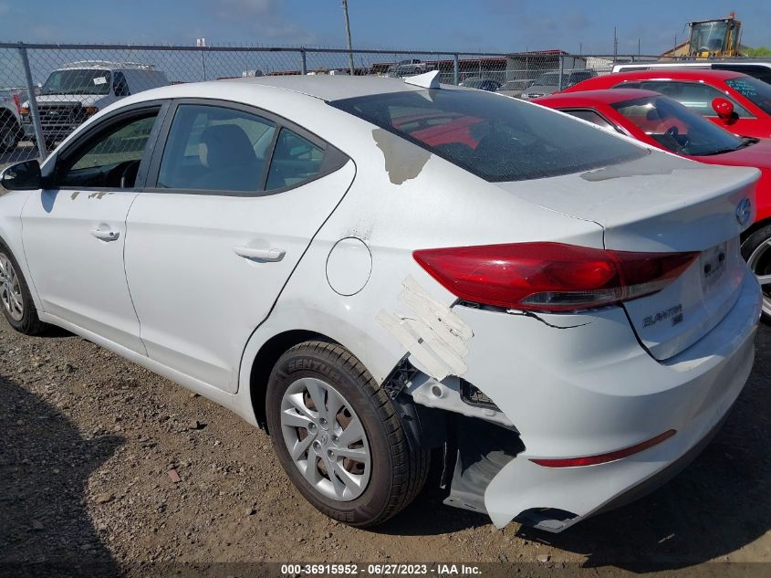 2017 HYUNDAI ELANTRA SE - 5NPD74LF0HH145817