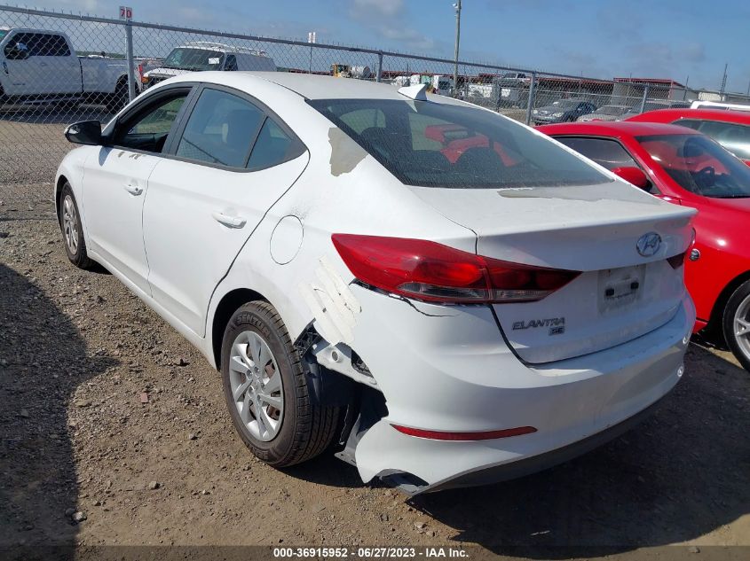 2017 HYUNDAI ELANTRA SE - 5NPD74LF0HH145817