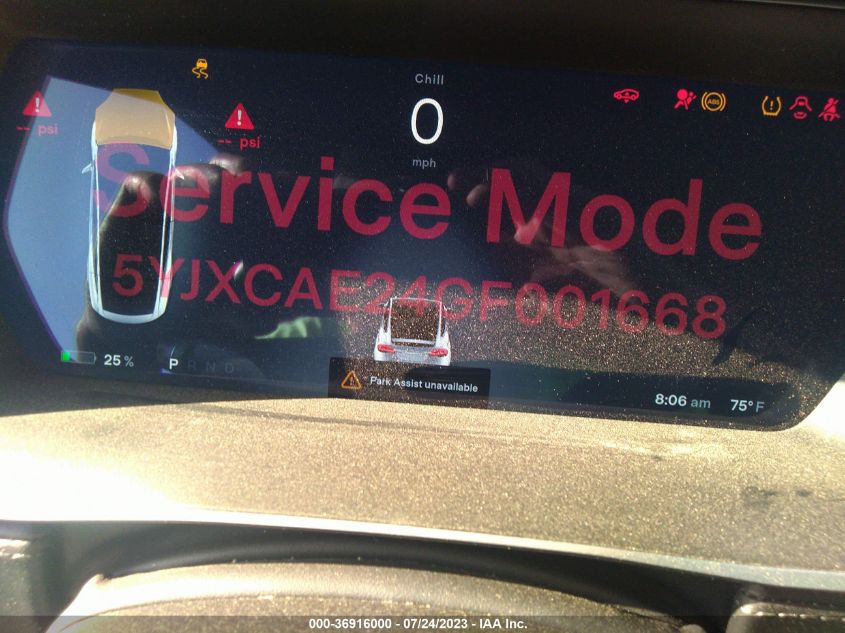 2016 TESLA MODEL X 70D/90D/75D/60D - 5YJXCAE24GF001668