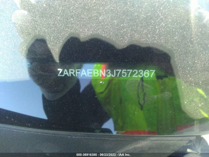 2018 ALFA ROMEO GIULIA - ZARFAEBN3J7572367
