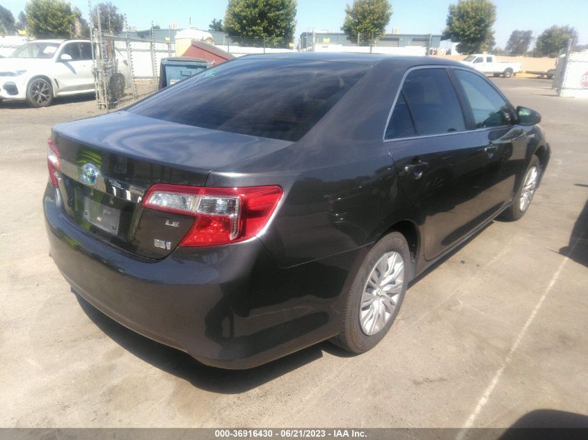 2014 TOYOTA CAMRY HYBRID LE/XLE/SE LIMITED EDITION - 4T1BD1FK4EU103297
