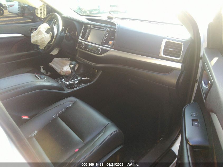 2019 TOYOTA HIGHLANDER HYBRID XLE - 5TDJGRFH1KS071452