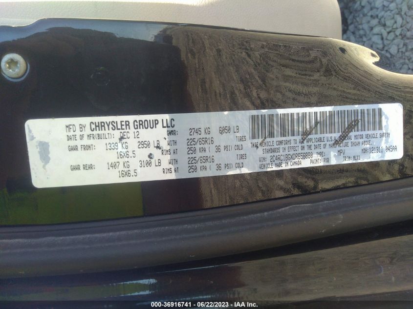 2013 CHRYSLER TOWN & COUNTRY TOURING - 2C4RC1BGXDR656880