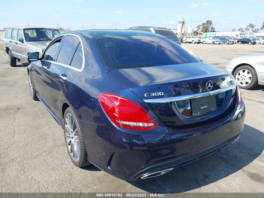 VIN 55SWF4JB5HU187991 2017 MERCEDES-BENZ C-CLASS C 300