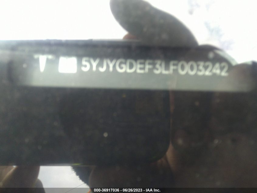 2020 TESLA MODEL Y - 5YJYGDEF3LF003242