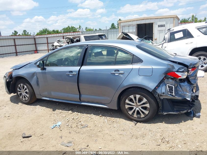 2022 TOYOTA COROLLA HYBRID LE - JTDEAMDE9NJ058951