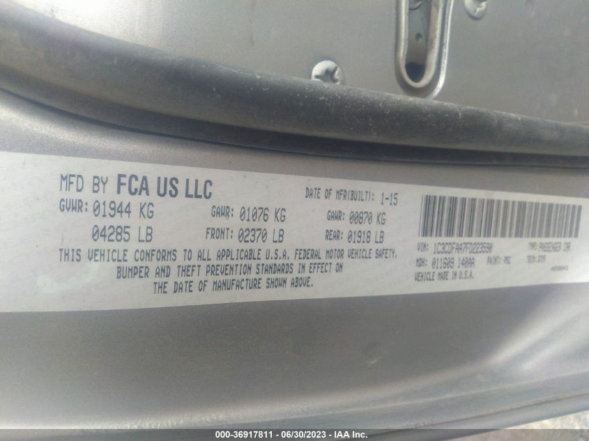 2015 DODGE DART SE - 1C3CDFAA7FD223590