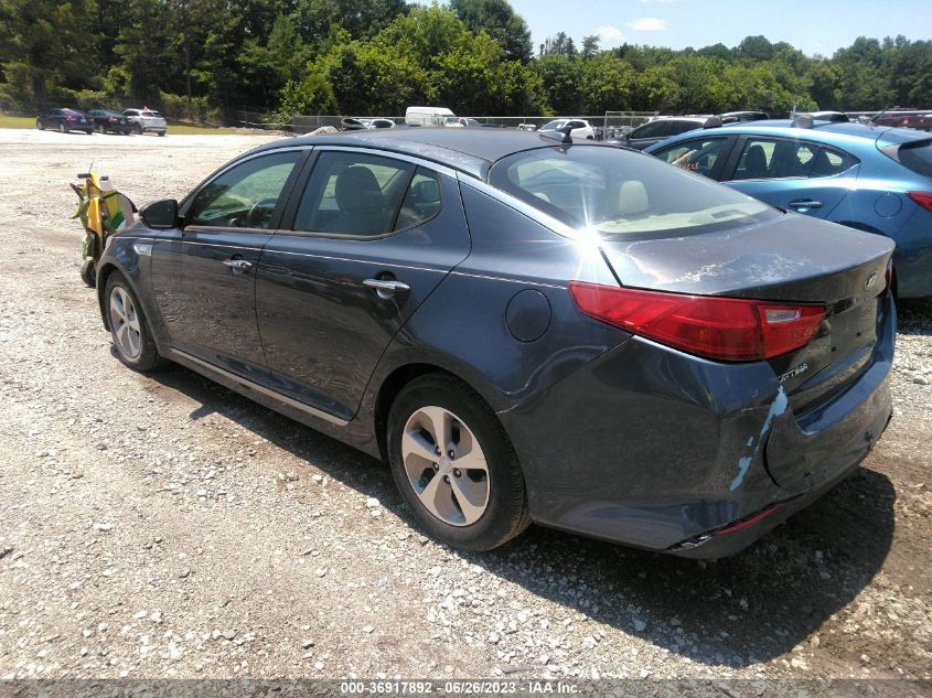 2015 KIA OPTIMA HYBRID - KNAGM4AD3F5089776