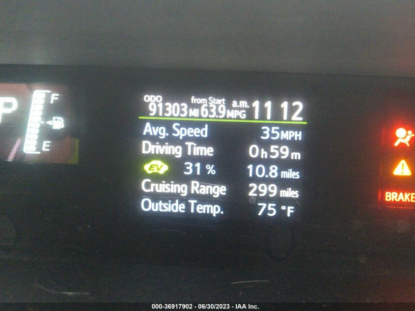 2017 TOYOTA PRIUS C ONE/TWO/THREE/FOUR - JTDKDTB31H1592181
