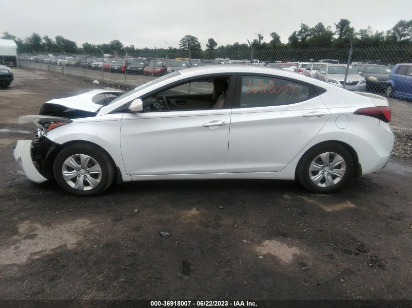 2016 HYUNDAI ELANTRA SE - 5NPDH4AE6GH785133