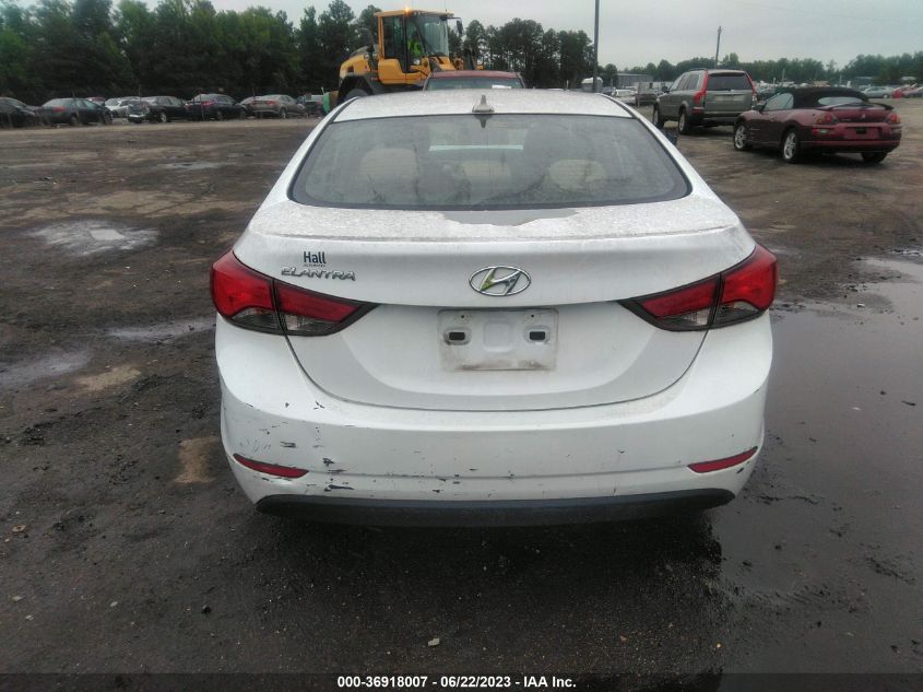 2016 HYUNDAI ELANTRA SE - 5NPDH4AE6GH785133