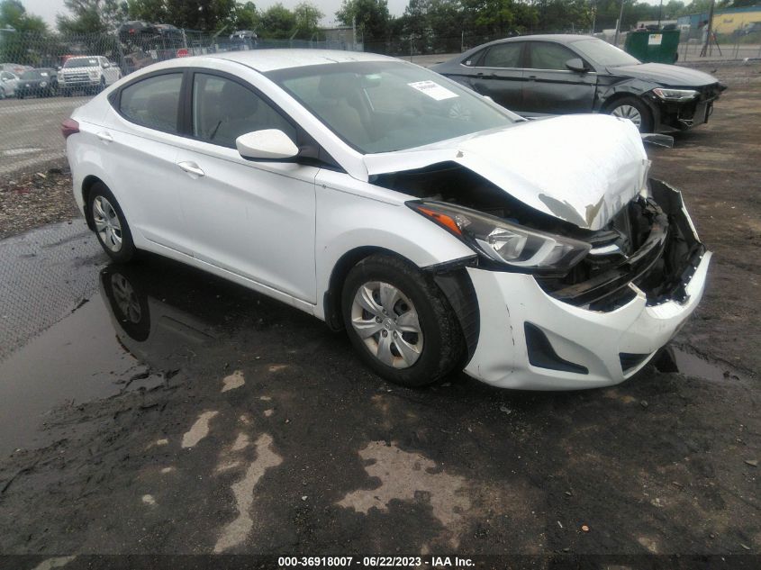 2016 HYUNDAI ELANTRA SE - 5NPDH4AE6GH785133