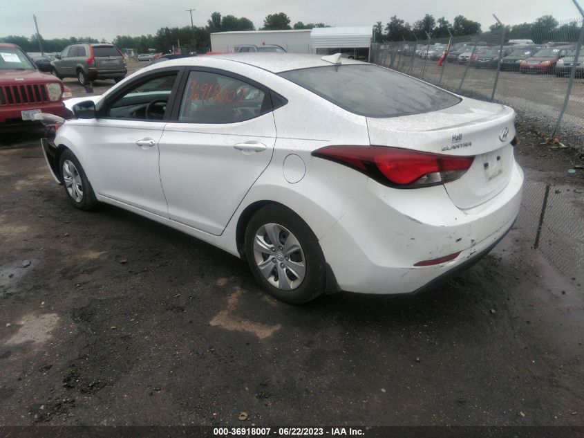 2016 HYUNDAI ELANTRA SE - 5NPDH4AE6GH785133