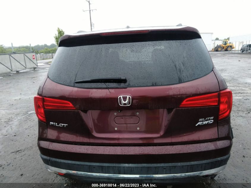 2016 HONDA PILOT ELITE - 5FNYF6H02GB031822