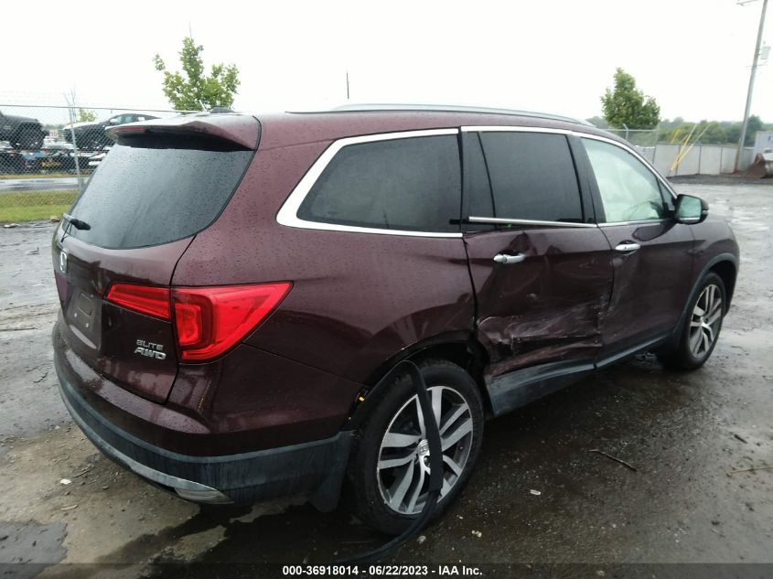 2016 HONDA PILOT ELITE - 5FNYF6H02GB031822