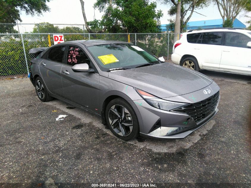 2022 HYUNDAI ELANTRA HYBRID LIMITED - KMHLN4AJXNU027957