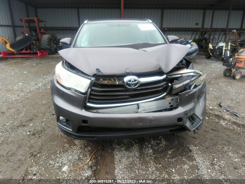 2014 TOYOTA HIGHLANDER XLE - 5TDJKRFHXES011513