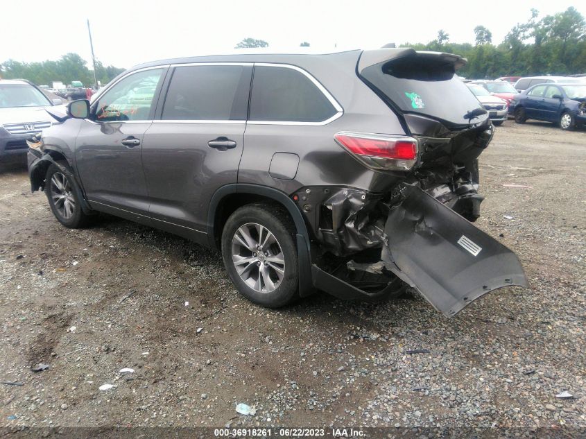 2014 TOYOTA HIGHLANDER XLE - 5TDJKRFHXES011513