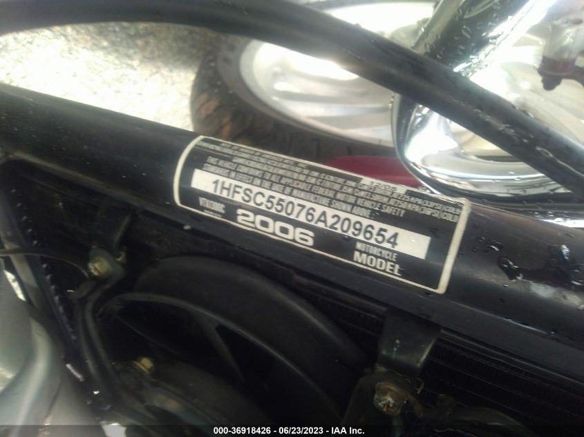 2006 HONDA VTX1300 C 1HFSC55076A209654