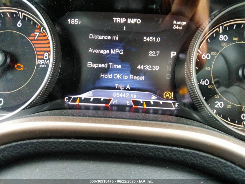 2016 JEEP CHEROKEE LIMITED - 1C4PJMDS9GW104816