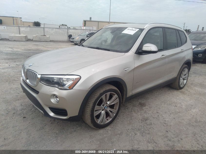 2016 BMW X3 XDRIVE28I - 5UXWX9C52G0D93559