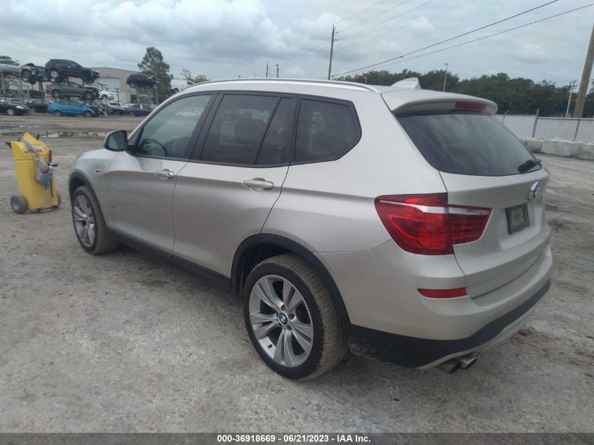 2016 BMW X3 XDRIVE28I - 5UXWX9C52G0D93559