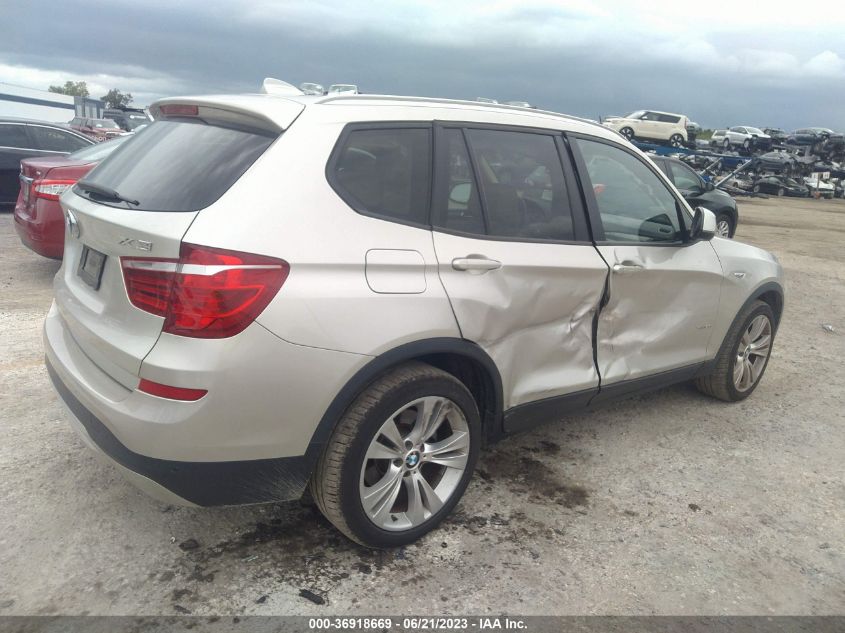 2016 BMW X3 XDRIVE28I - 5UXWX9C52G0D93559