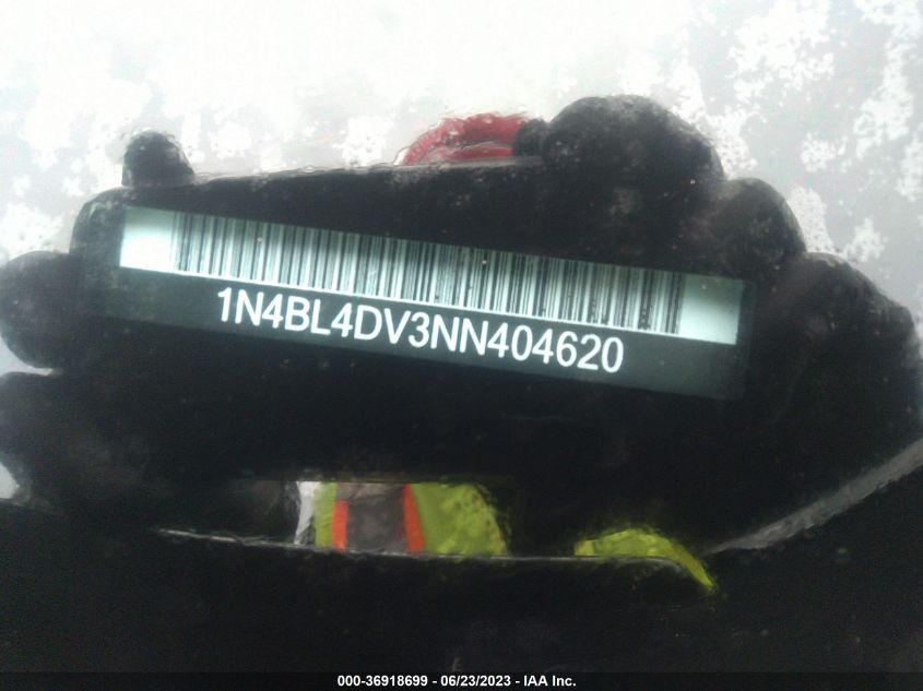 2022 NISSAN ALTIMA 2.5 SV - 1N4BL4DV3NN404620